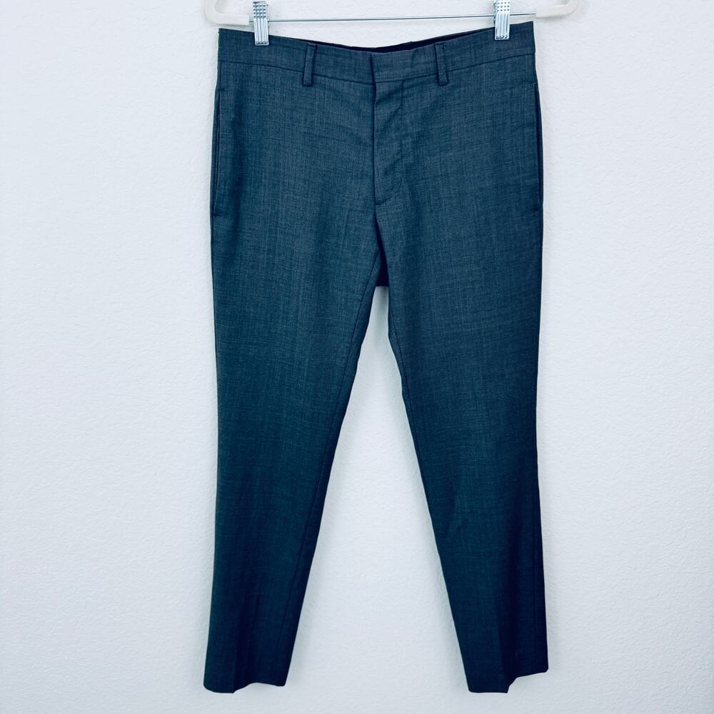 The Kooples Womens Dress Career Pants Size 44 100% Wool Tailored Gray